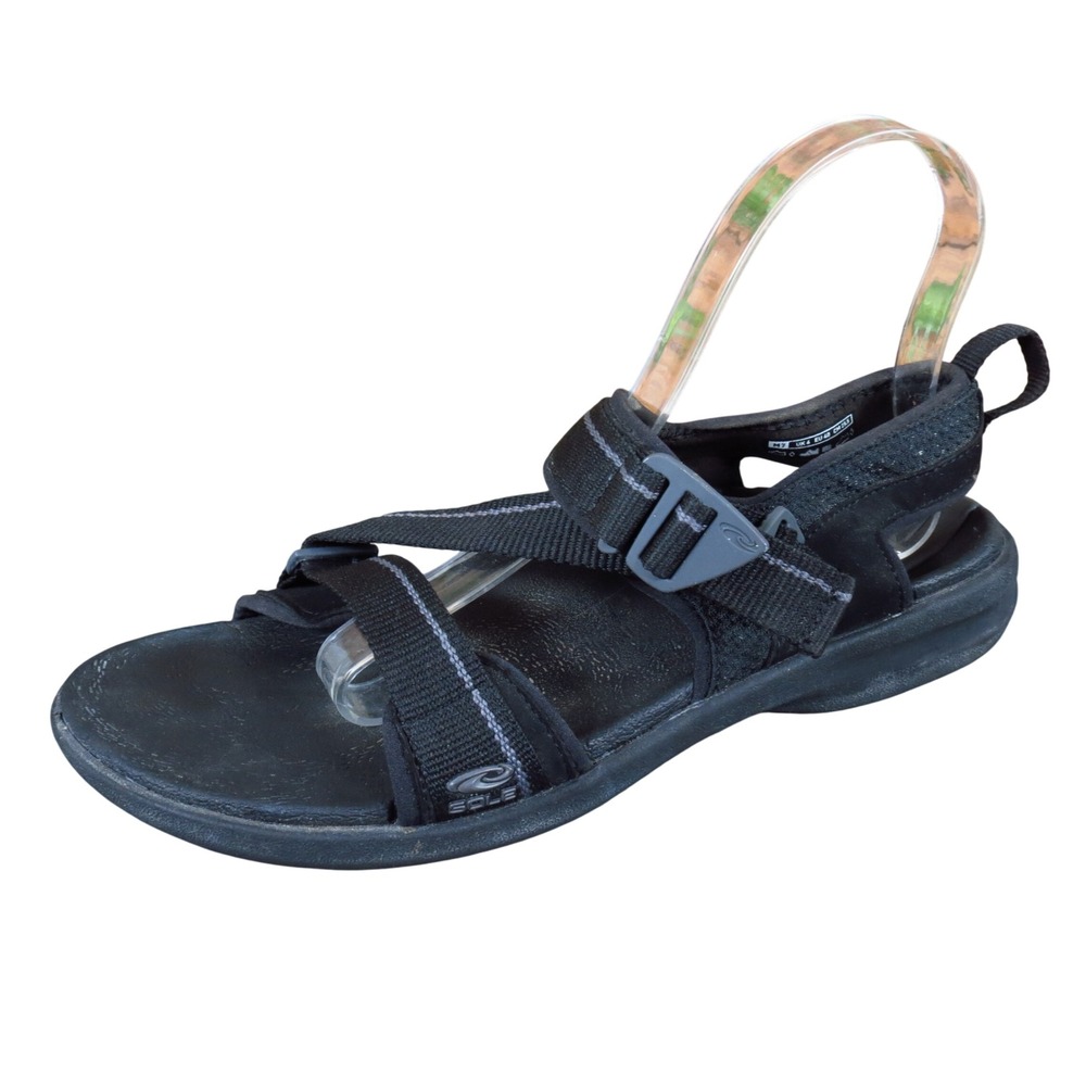 SOLE Navigate Men Sport Sandals Size 7 Hiking Outdoor Active Recovery Black